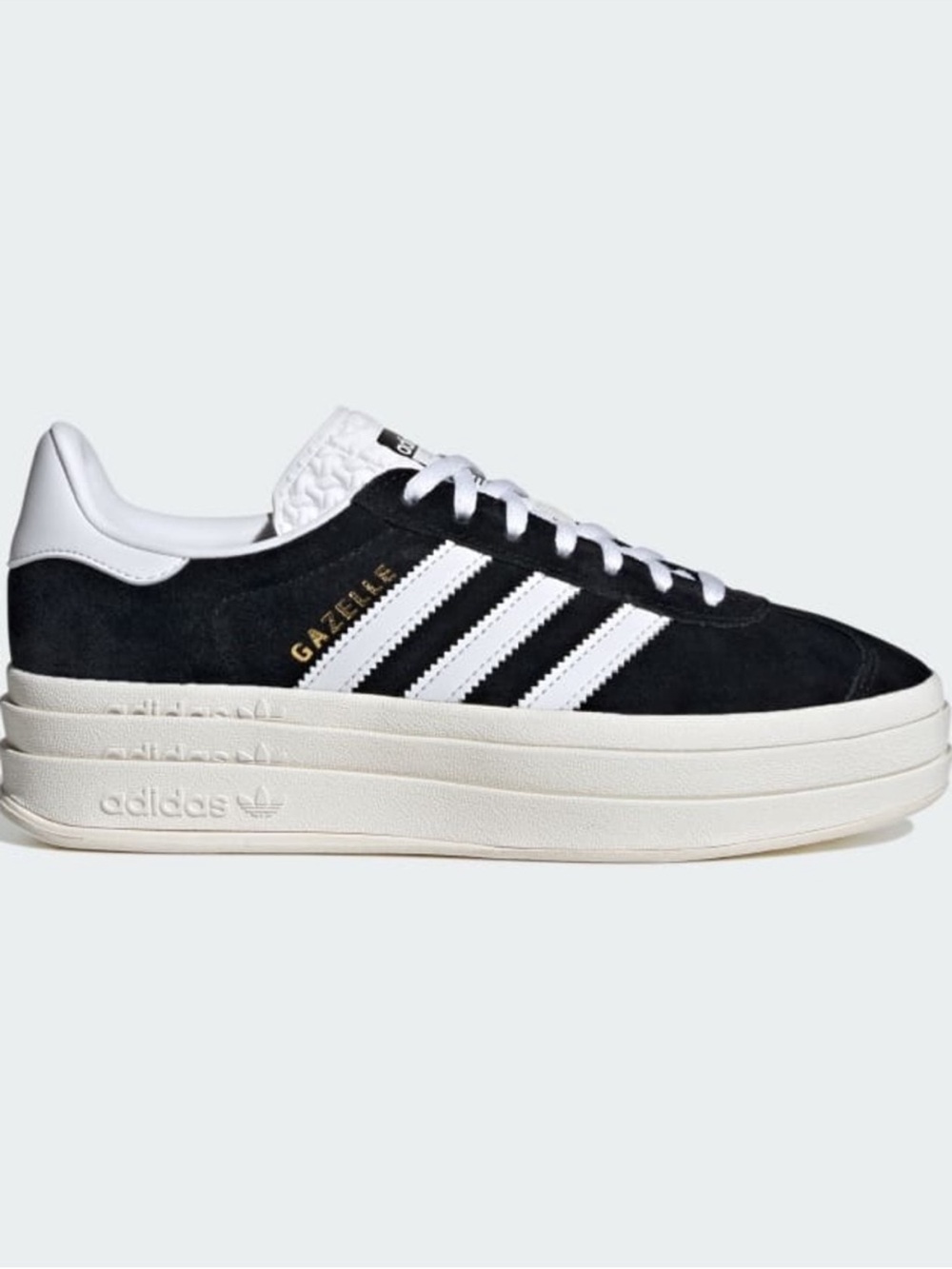 adidas Gazelle Platform Sneaker - Black & White